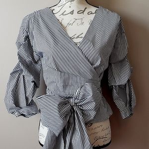 New York and Company wrap shirt